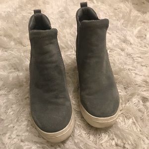 Steve Madden grey sneaker wedges